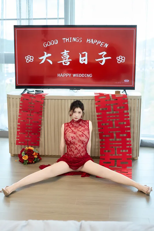 内购无水印 出嫁新娘晨袍 - 尹甜甜